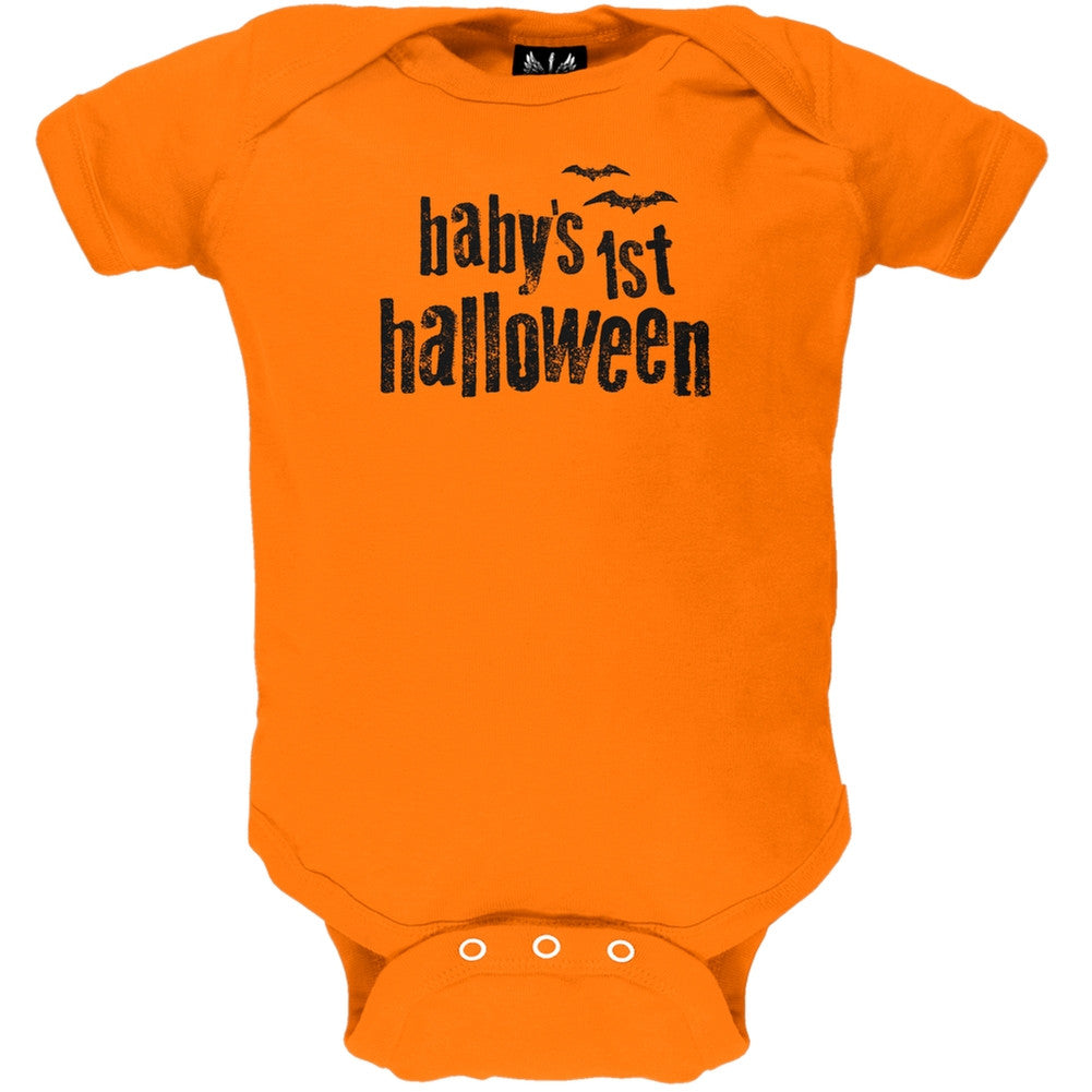 Baby's 1st Halloween Baby One Piece Baby One Piece Old Glory 0-3M Orange 