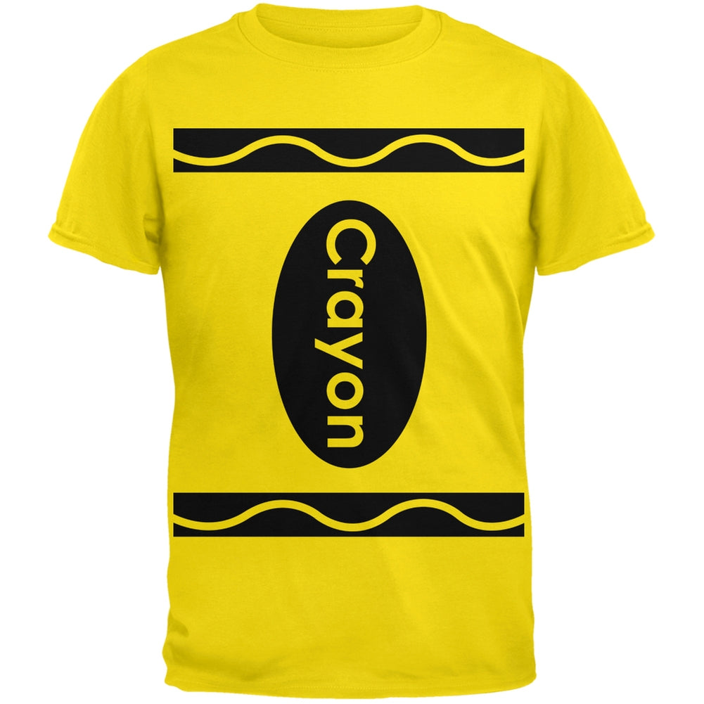 Halloween Crayon Costume Yellow T-Shirt Men's T-Shirts Old Glory 2XL Yellow 