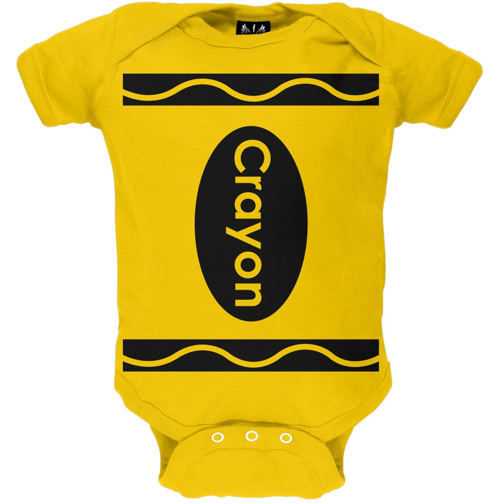 Halloween Crayon Costume White Soft Baby One Piece Baby One Piece Old Glory 0-3M Yellow 