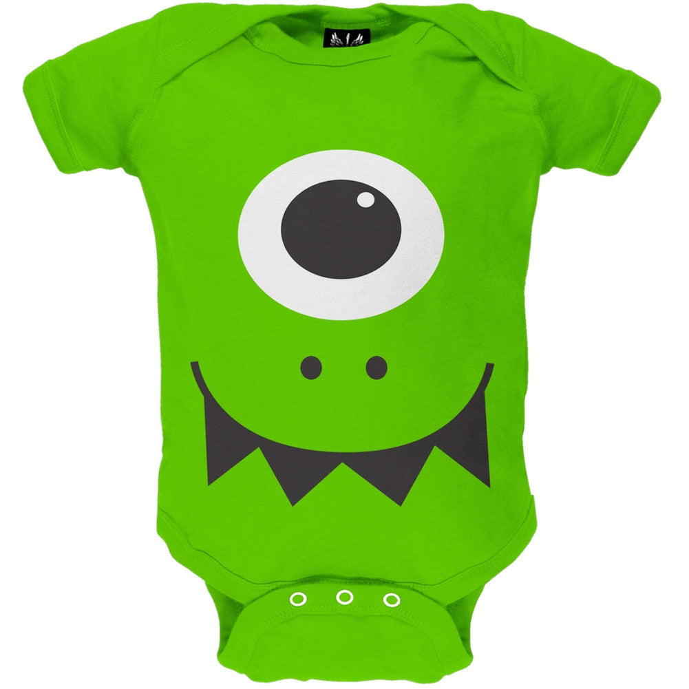 Halloween Monster Face Costume Green Baby One Piece Baby One Piece Old Glory   