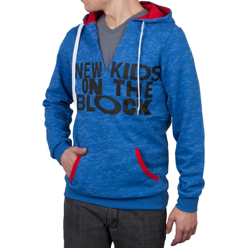 New Kids On The Block - Blue V-Neck Fashion Hoodie Men's Hoodies New Kids On The Block MD Blue 