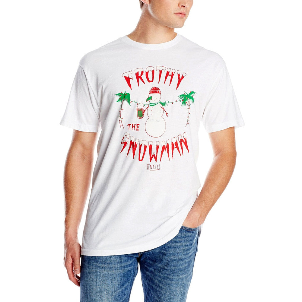 O'Neill - Frothy The Snowman White Christmas Mens T Shirt Men's T-Shirts O'Neill   