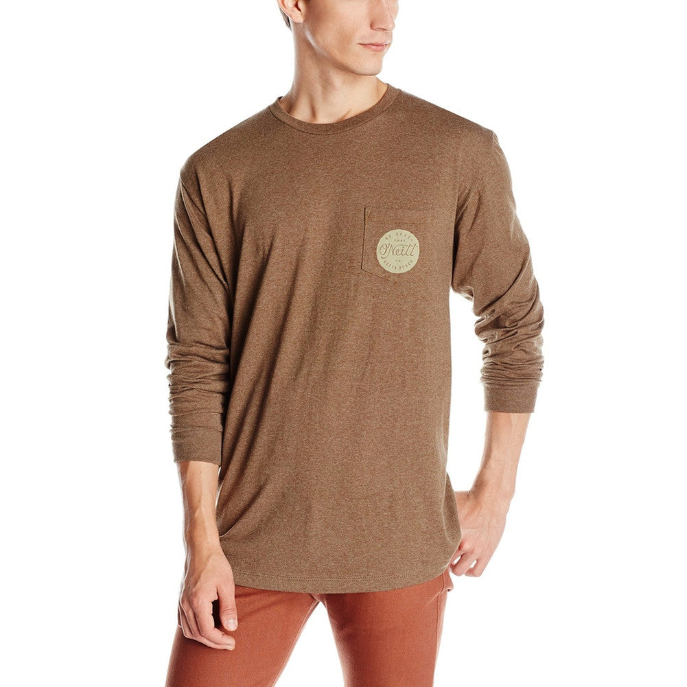 O'Neill - Clam Bake Dark Brown Adult Long Sleeve Shirt Men's T-Shirts O'Neill   