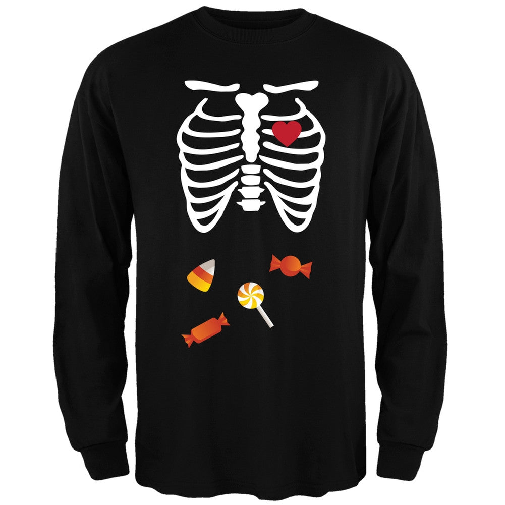 Halloween Candy Baby Skeleton Long Sleeve T-Shirt Men's Long Sleeves Old Glory   