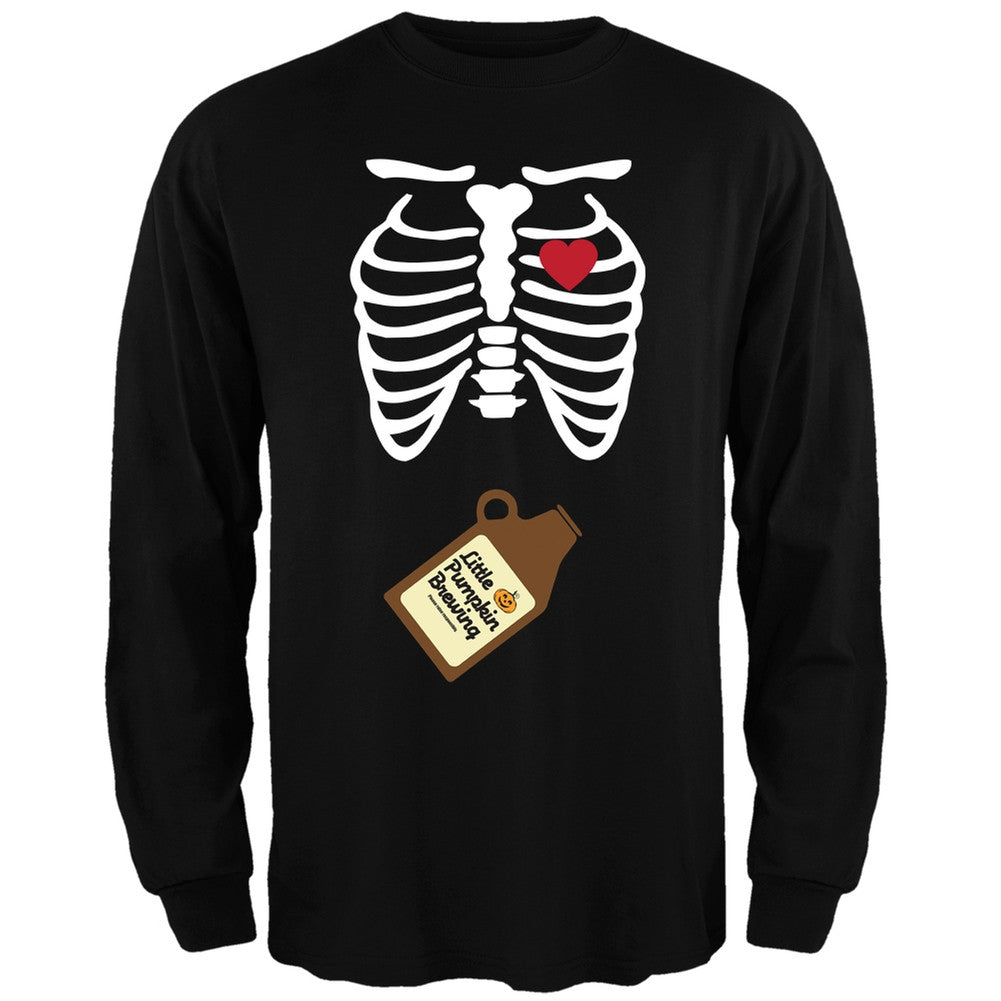 Little Pumpkin Brewing Baby Pregnant Skeleton Halloween Costume Long Sleeve Men's Long Sleeves Old Glory   