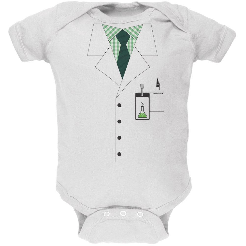 Halloween Scientist Costume Baby T Shirt Baby One Piece Old Glory 0-3M White 