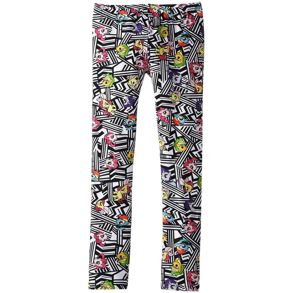 My Little Pony - Heads & Lines Girls Juvy Leggings Juvenile Pants My Little Pony J4 White 