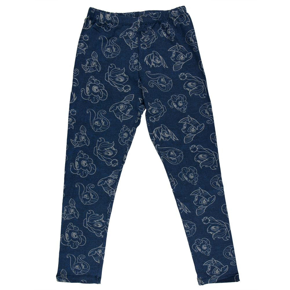 My Little Pony - All-Over Outlines Girls Juvy Leggings Juvenile Pants My Little Pony J4 Dark Blue 