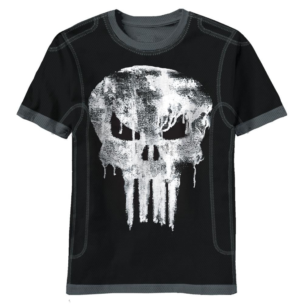 The Punisher - Dripped Skull Soft T-Shirt Men's T-Shirts The Punisher   