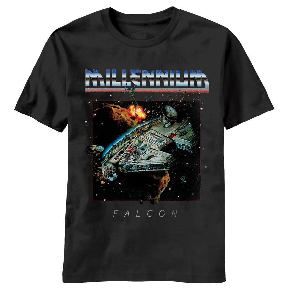 Star Wars - Millennium Rock T-Shirt Men's T-Shirts Star Wars SM Black 