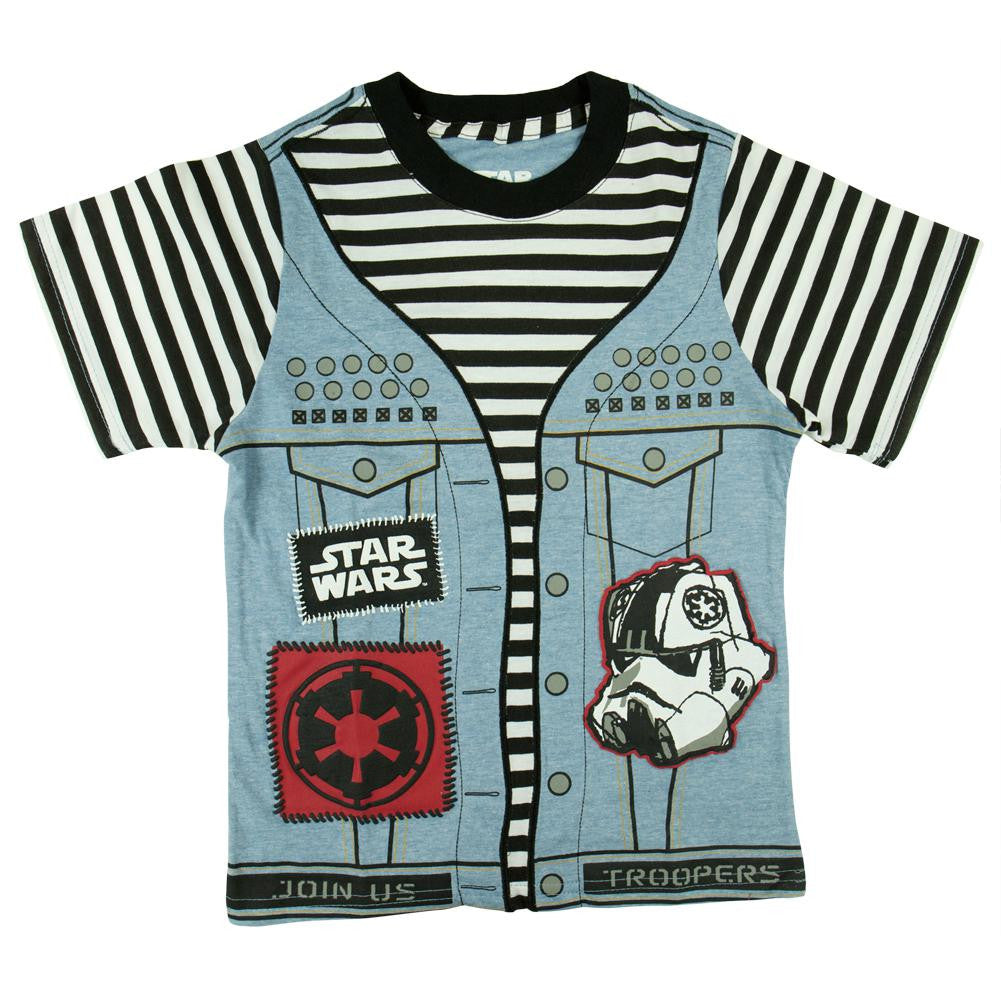 Star Wars - Punk Vader Juvy Costume T-Shirt Juvenile T-Shirts Star Wars JMD Light Blue