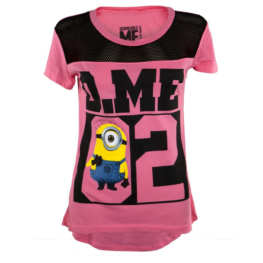 Despicable Me - Minion Says 02 Juniors Dolman T-Shirt Juniors T-Shirts Despicable Me LG Pink