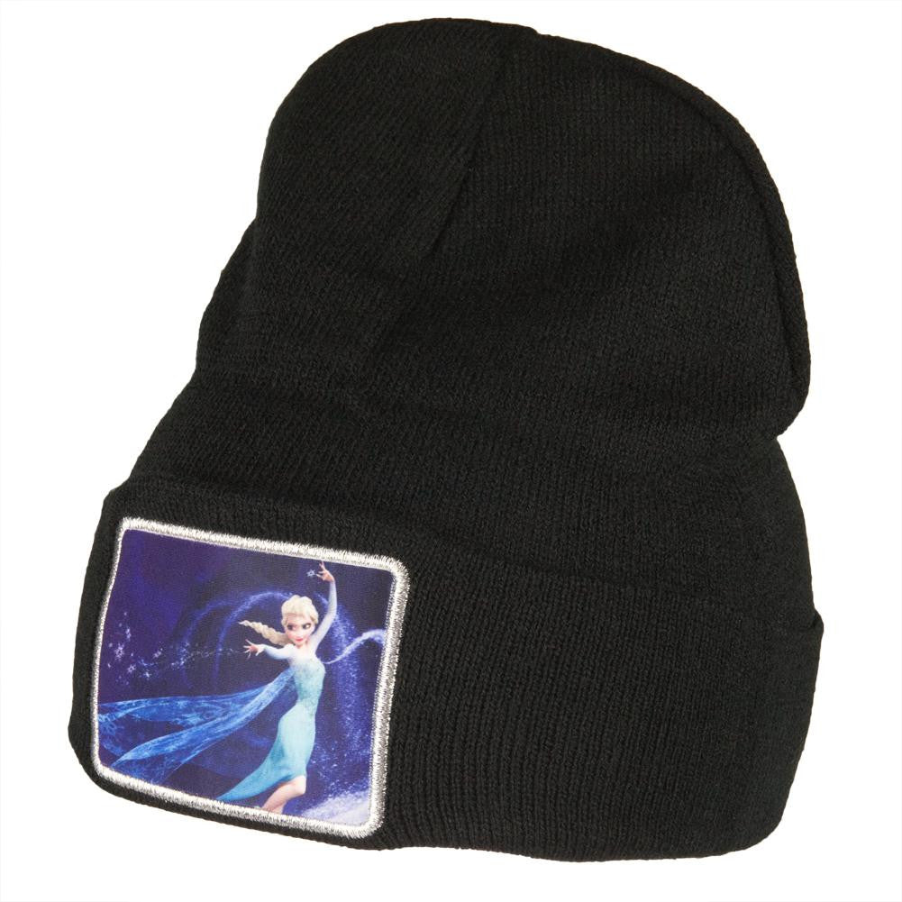 Frozen - Elsa Wand Patch Cuff Beanie Knit Hats Old Glory   