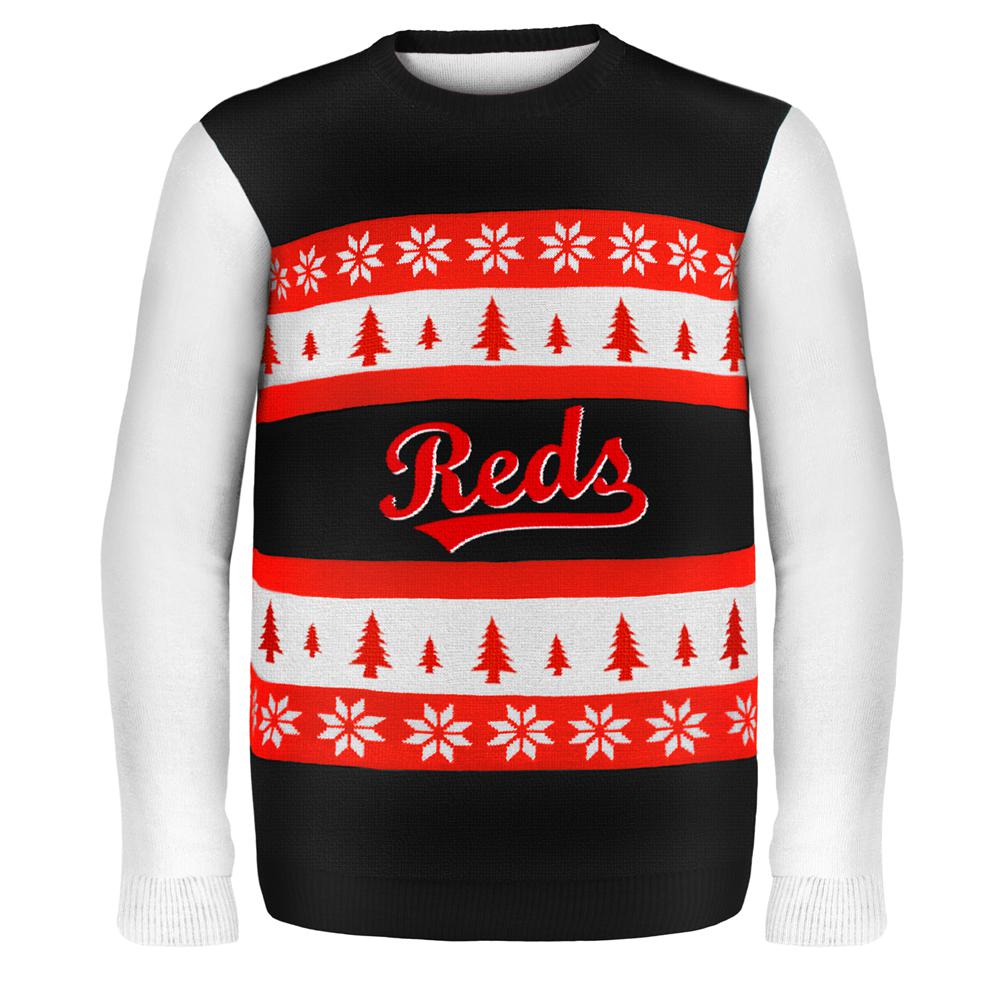 Cincinnati Reds - One Too Many Ugly Christmas Sweater Men's Sweaters Cincinnati Reds 2XL Red 