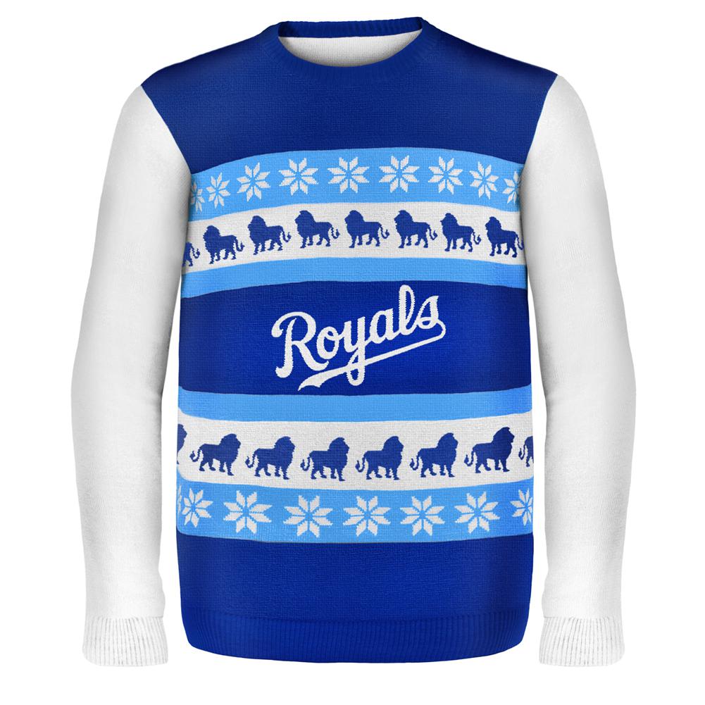 Kansas City Royals - One Too Many Ugly Christmas Sweater Men's Sweaters Kansas City Royals 2XL White 