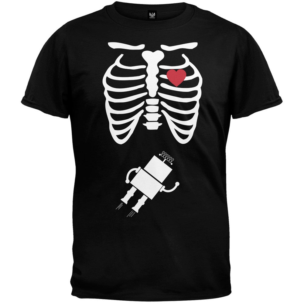 Robot Baby Pregnant Skeleton Halloween Costume T-Shirt Men's T-Shirts Old Glory   