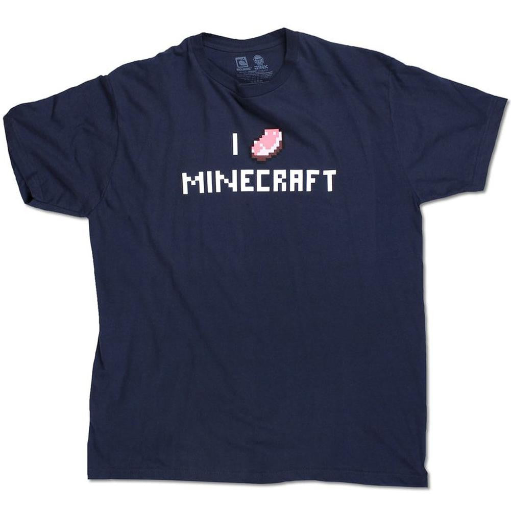 Minecraft - I Porkchop Youth T-Shirt Youth T-Shirts Minecraft YXS Dark Blue 