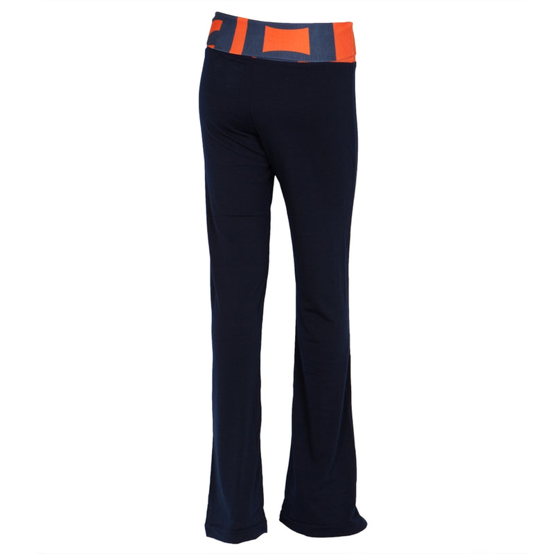 Detroit Tigers - Flip Down Waistband Logo Juniors Yoga Pants Women's Yoga Pants Detroit Tigers   