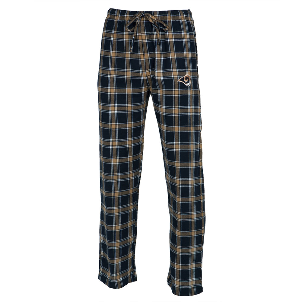 St. Louis Rams - Logo Plaid Lounge Pants Men's Sleepwear St. Louis Rams 2XL Blue 