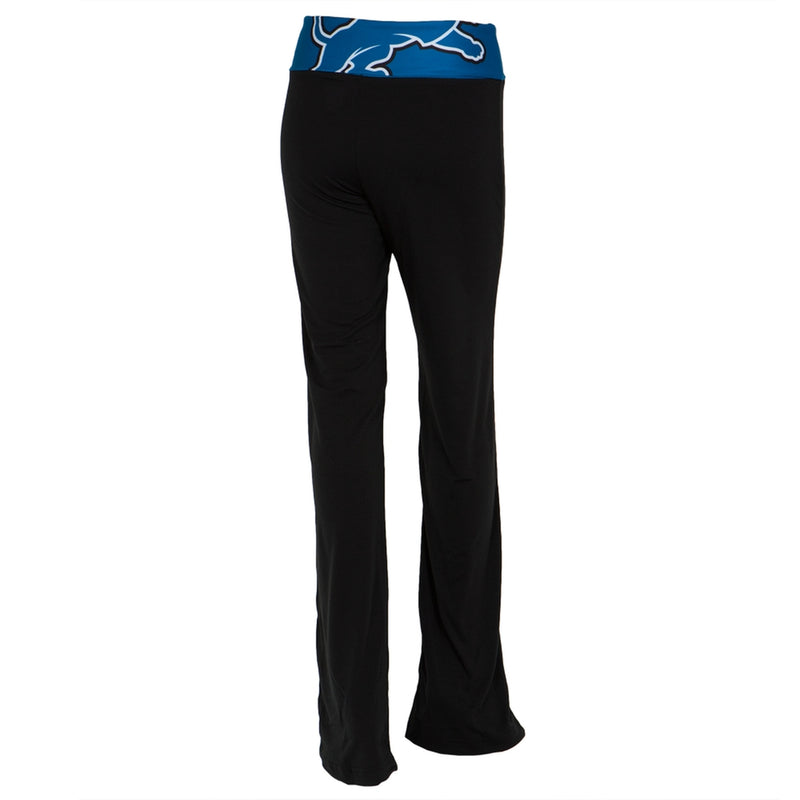 Detroit Lions - Flip Down Waistband Logo Juniors Yoga Pants Women's Yoga Pants Detroit Lions   