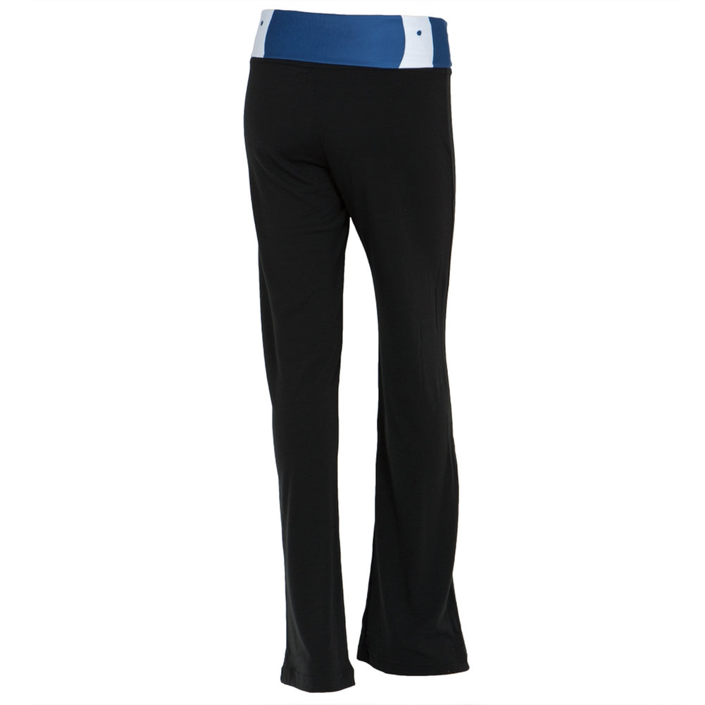 Indianapolis Colts - Flip Down Waistband Logo Juniors Yoga Pants Women's Yoga Pants Indianapolis Colts   