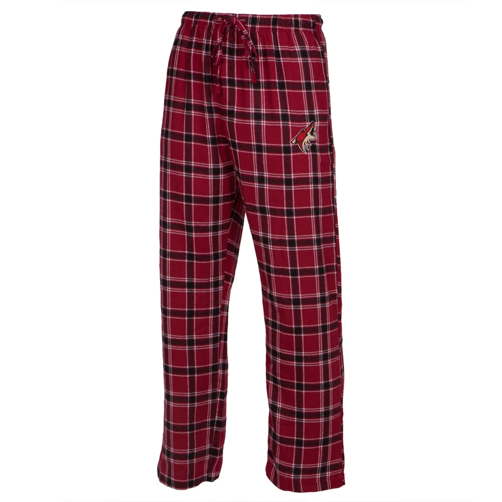 Phoenix Coyotes - Logo Plaid Lounge Pants Men's Sleepwear Phoenix Coyotes 2XL Red 