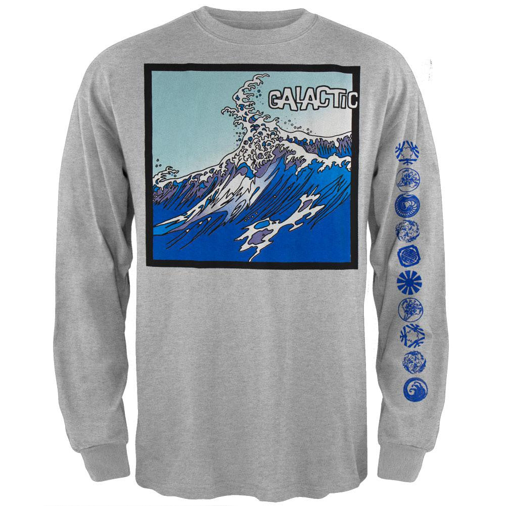 Galactic - Wave Long Sleeve T-Shirt Men's Long Sleeves Galactic XL Grey 