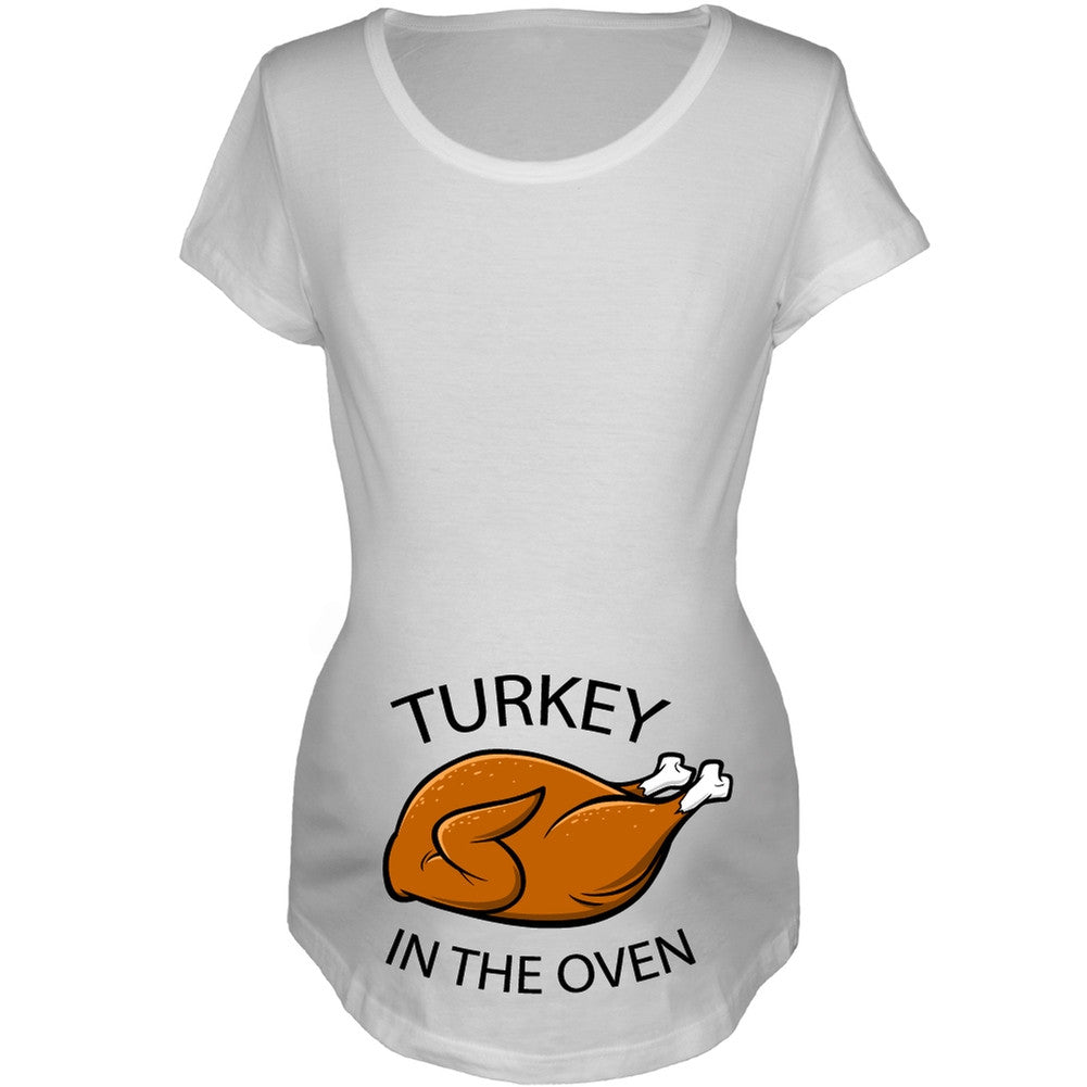 Turkey in the Oven Women's Maternity T-Shirt Maternity T-Shirts Old Glory   