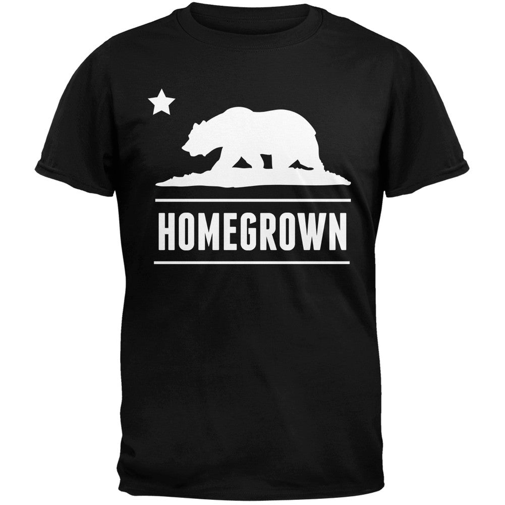 California Republic Homegrown Black T-Shirt Men's T-Shirts Old Glory   