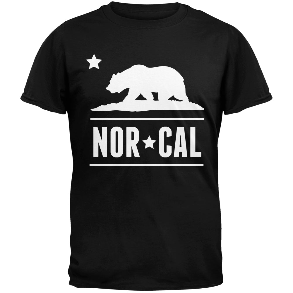 California Republic NorCal Black T-Shirt Men's T-Shirts Old Glory 3XL Black 