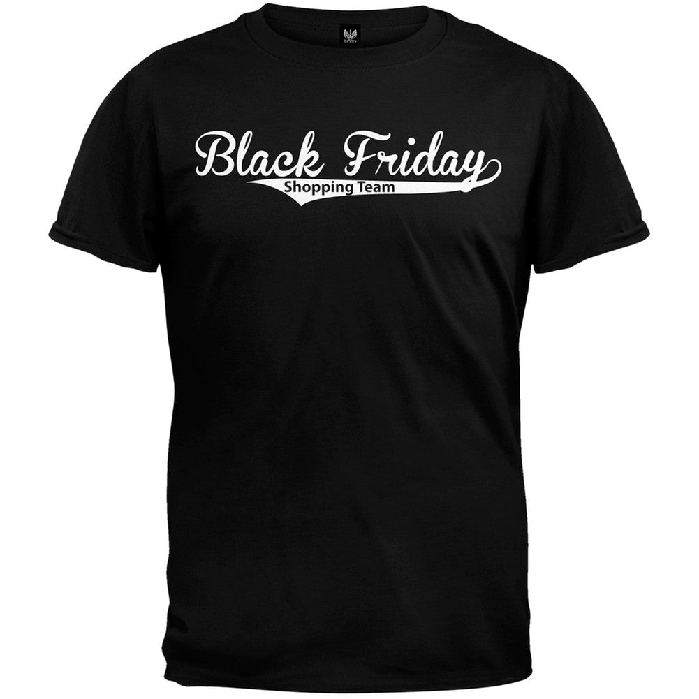 Black Friday Shopping Team Black T-Shirt Men's T-Shirts Old Glory   