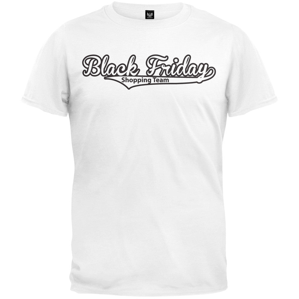 Black Friday Shopping Team Black T-Shirt Men's T-Shirts Old Glory   