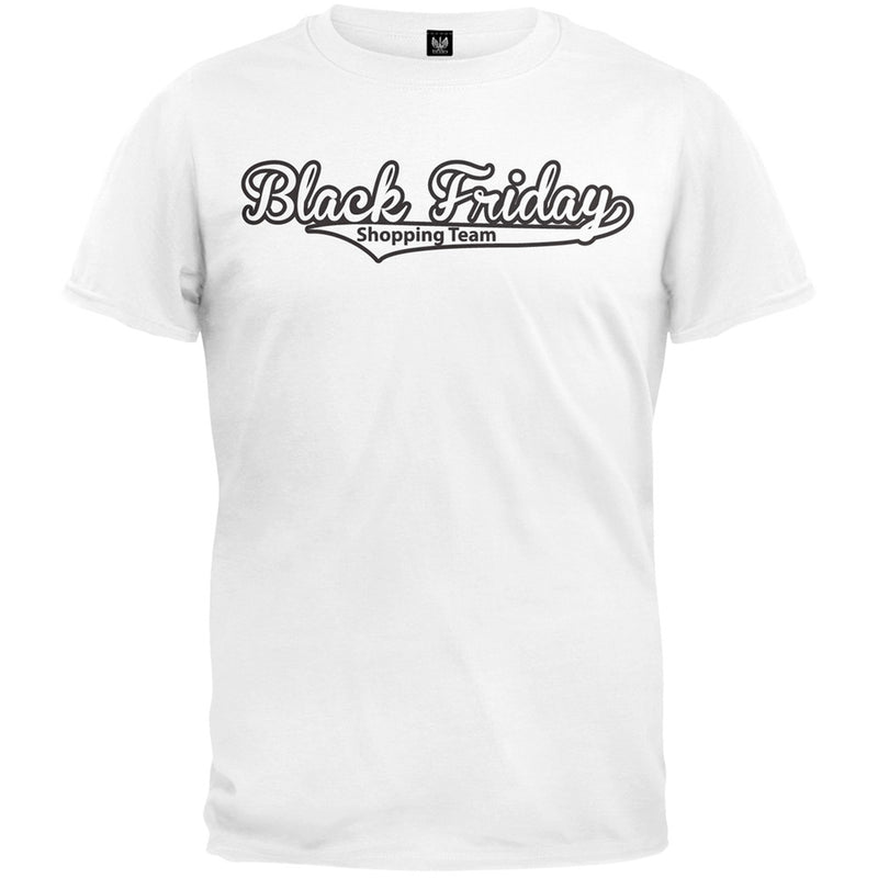 Black Friday Shopping Team Black T-Shirt Men's T-Shirts Old Glory   