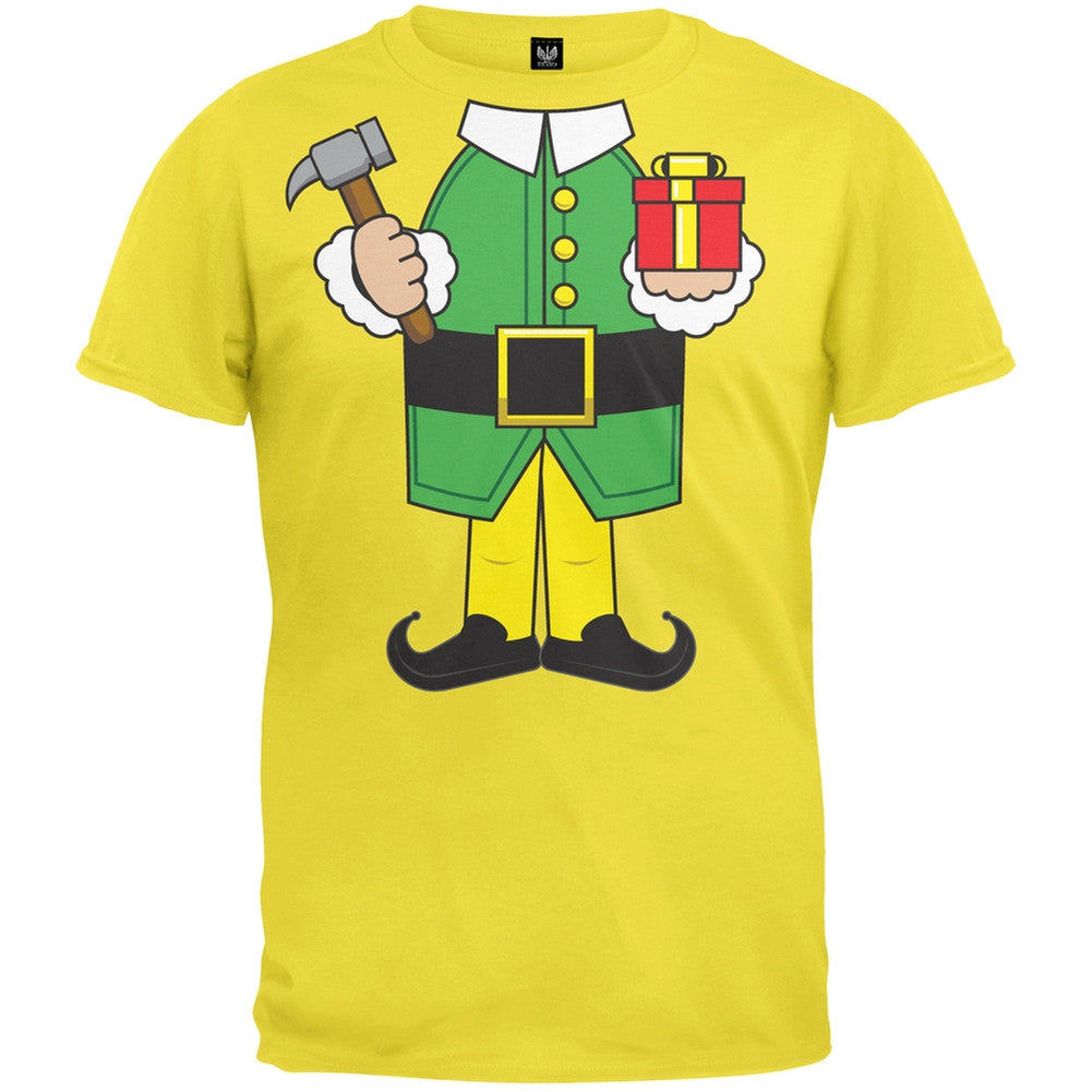 Christmas Elf Body Mens Costume T Shirt Men's T-Shirts Old Glory   