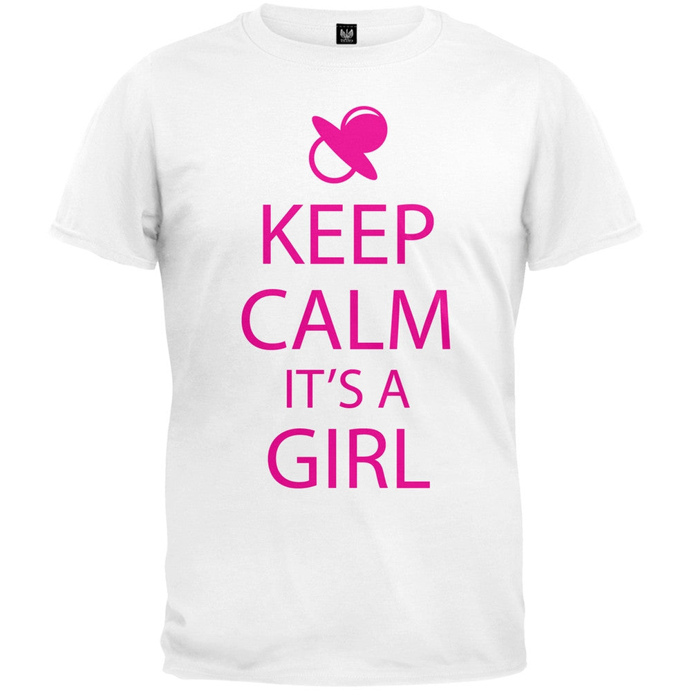 Keep Calm Its A Girl T-Shirt Men's T-Shirts Old Glory   