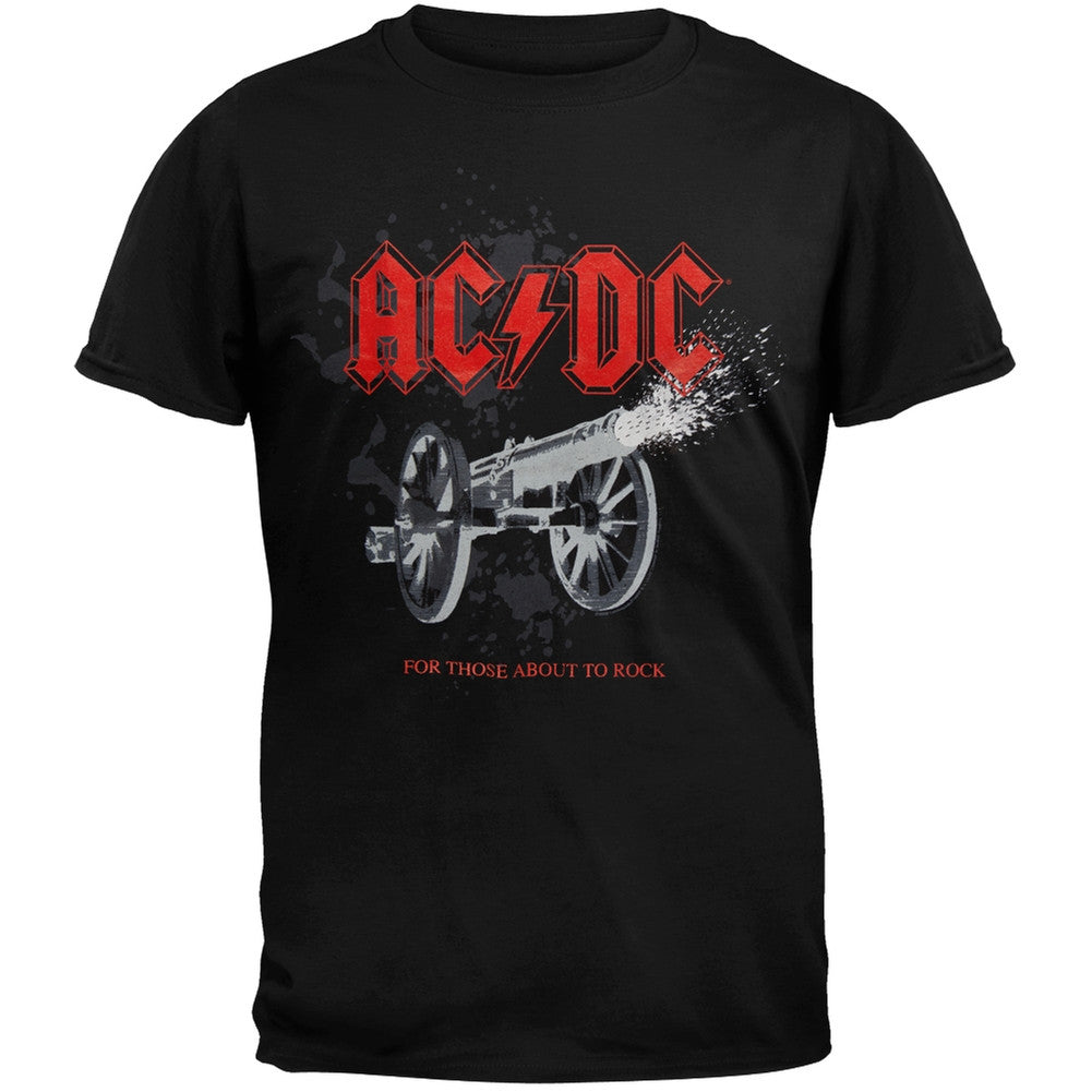 AC/DC - For Those About To Rock Bold T-Shirt Men's T-Shirts AC/DC SM Black 