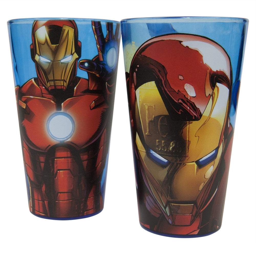 Iron Man - Portrait Pint Glass Set Pint Glasses Old Glory   