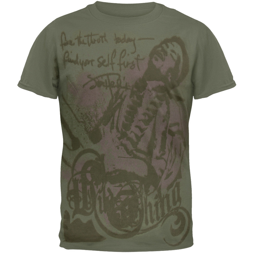 Jimi Hendrix - Find Yourself First T-Shirt Men's T-Shirts Jimi Hendrix MD Olive 