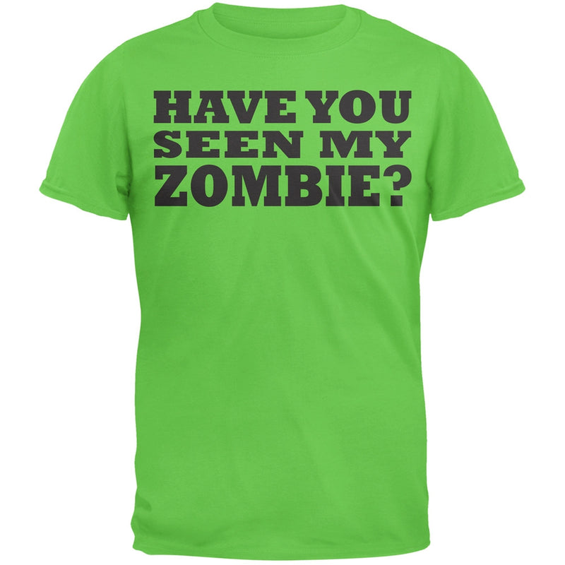 Have You Seen My Zombie Flip Up Grey Adult T-Shirt Men's T-Shirts Old Glory   