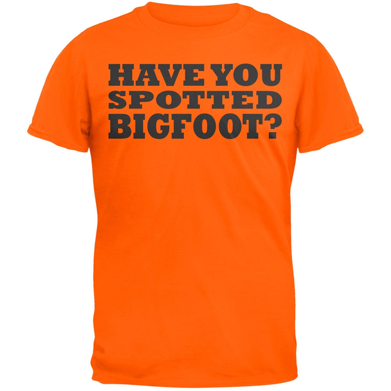 Have You Spotted Big Foot Flip Up Grey Adult T-Shirt Men's T-Shirts Old Glory   