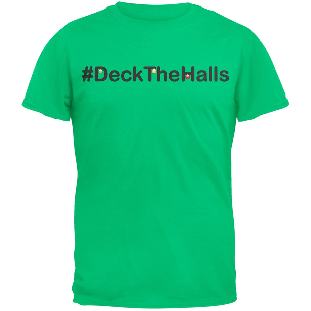 Hashtag Deck The Halls White T-Shirt Men's T-Shirts Old Glory   