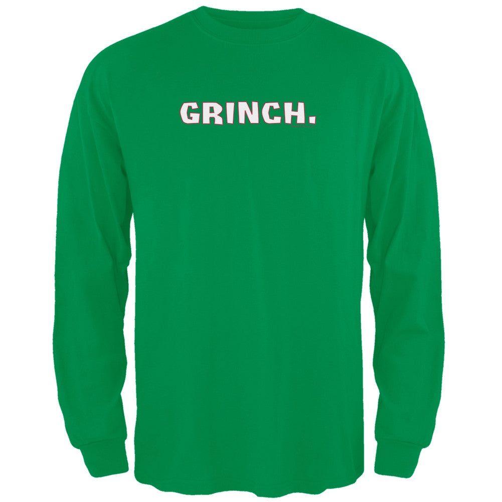 Grinch Green Adult Long Sleeve T-Shirt Men's Long Sleeves Old Glory   