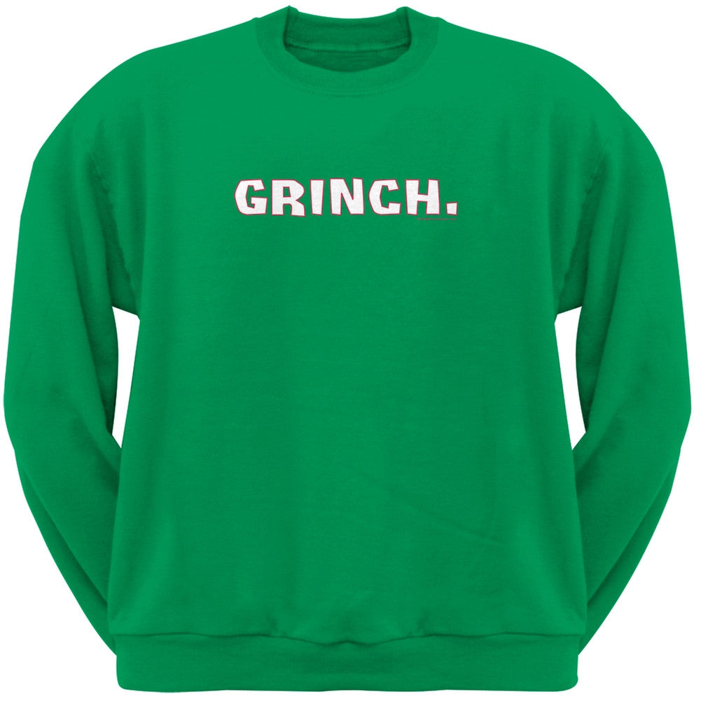 Grinch Green Crew Neck Sweatshirt Men's Sweatshirts Old Glory   