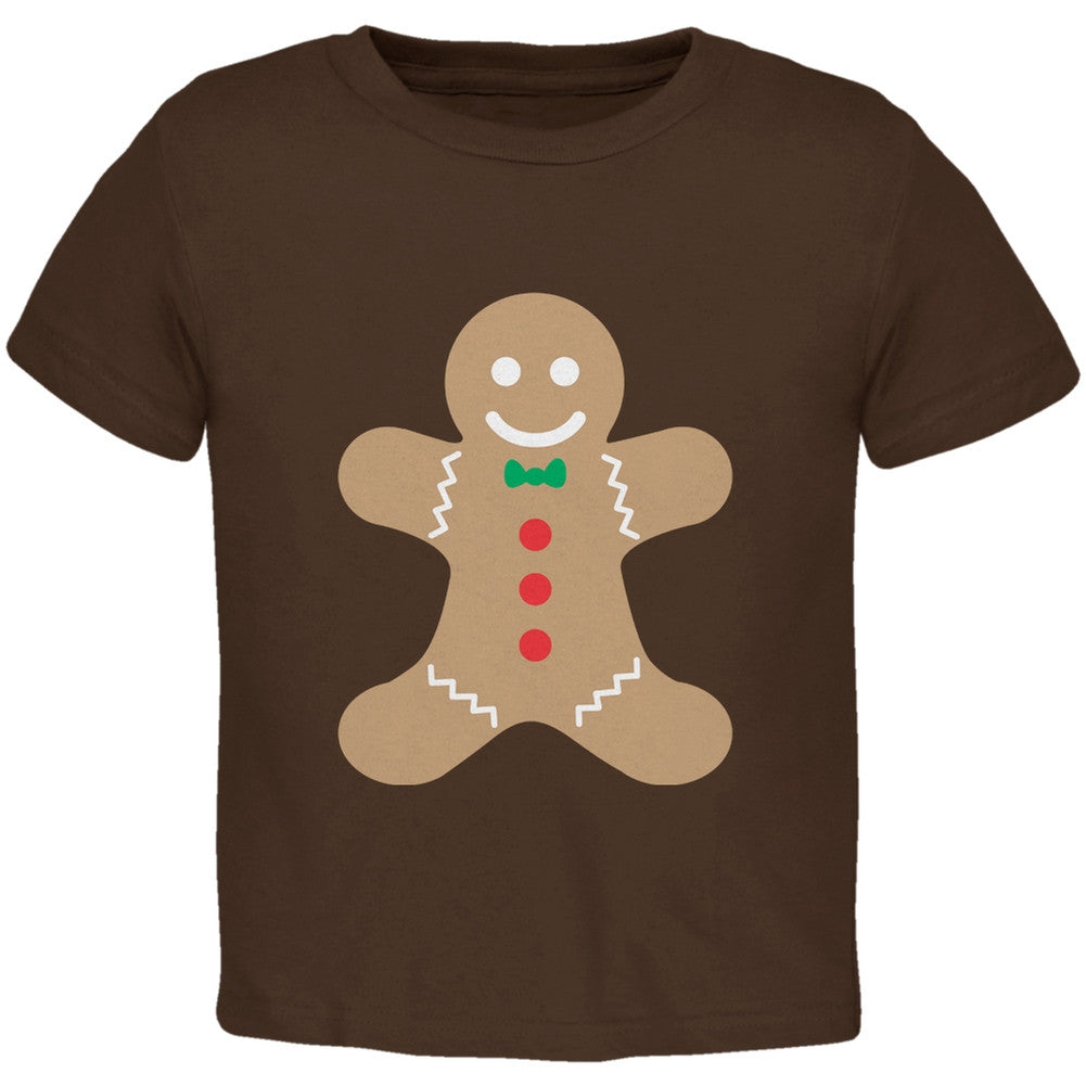 Gingerbread Man Brown Toddler T-Shirt Toddler T-Shirts Old Glory   