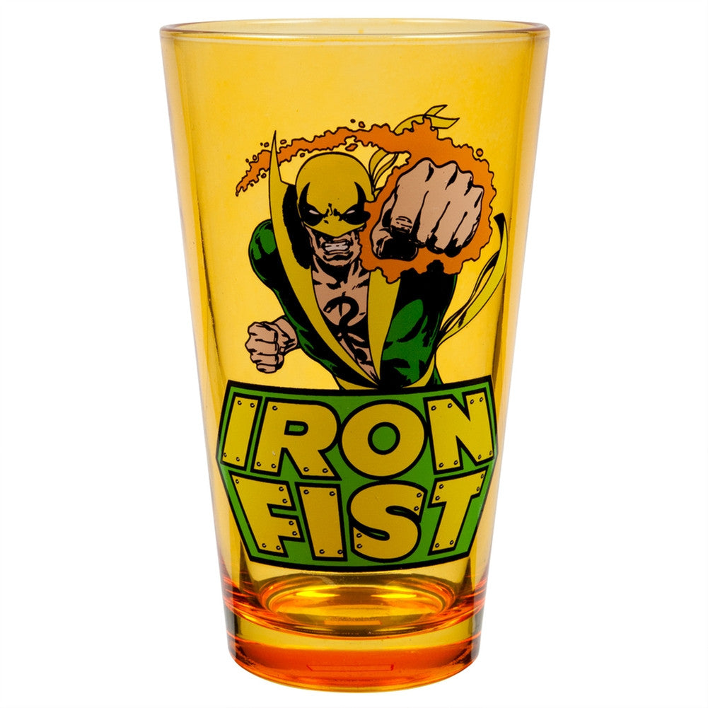 Iron Fist - Flight Attack Pint Glass Pint Glasses Old Glory   