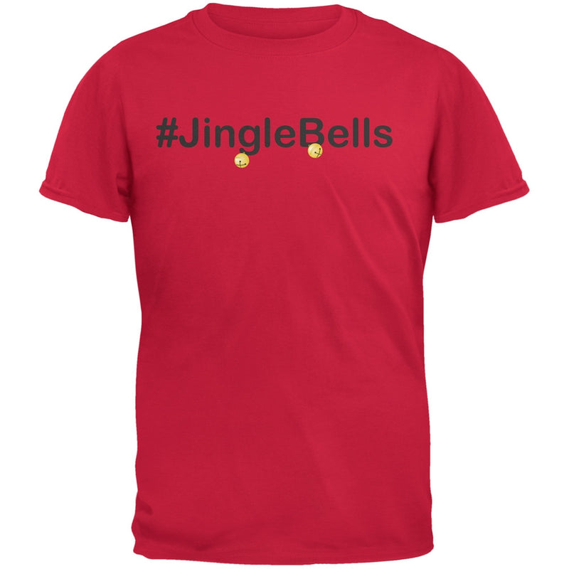 #Jinglebells Christmas Hashtag Green Youth T-Shirt Youth T-Shirts Old Glory SM Red 