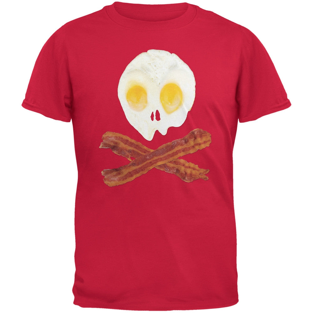 Eggs And Bacon Skull And Cross Bones Black Youth T-Shirt Youth T-Shirts Old Glory   