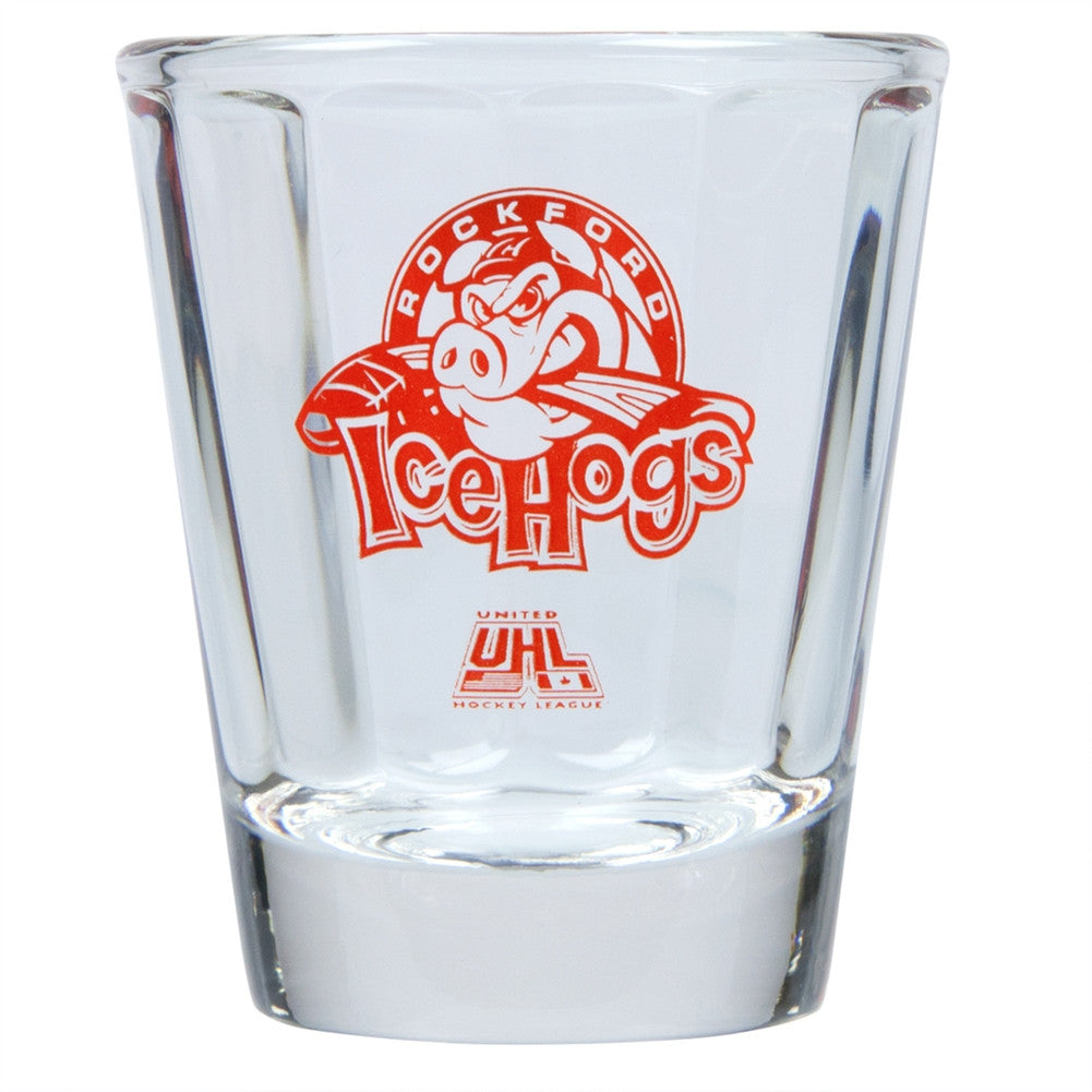 Rockford Ice Hogs - Logo Shot Glass Shot Glasses Old Glory   