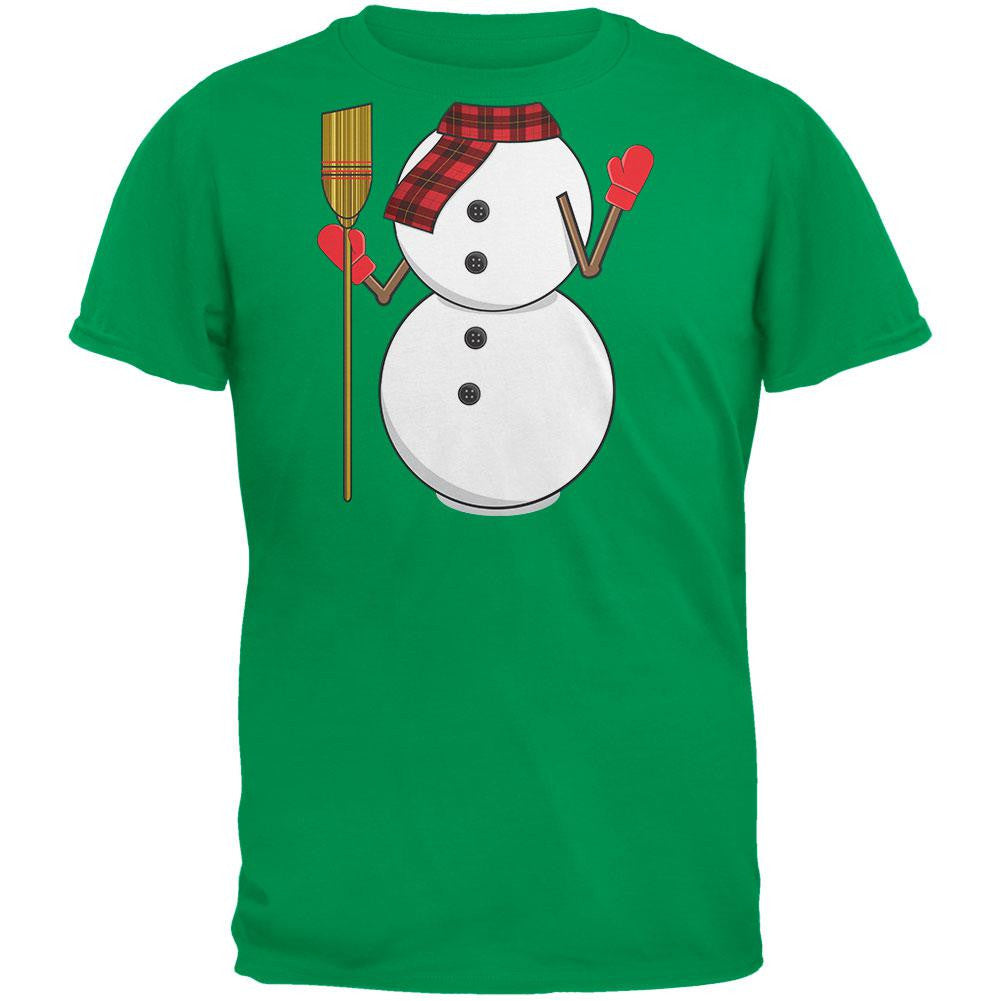 Snowman Body Costume Black Adult T-Shirt Men's T-Shirts Old Glory   