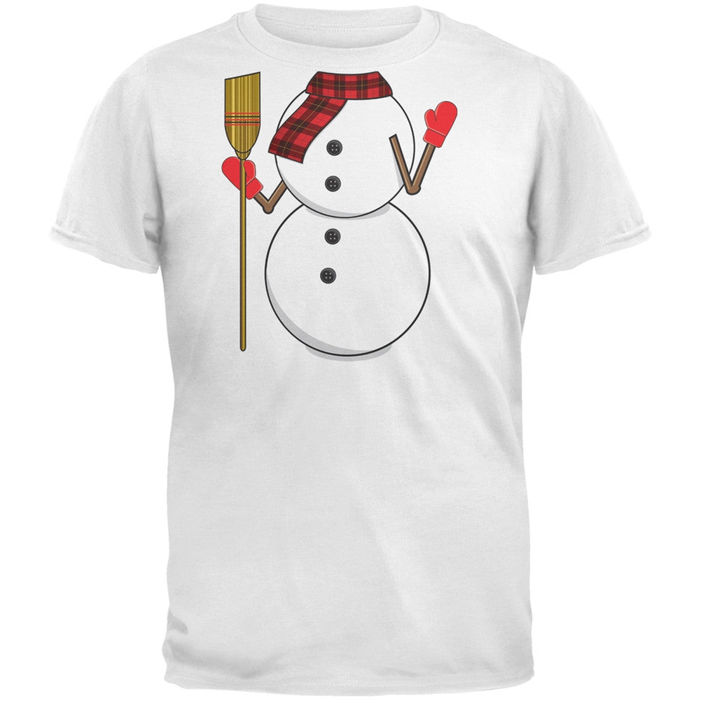 Snowman Body Costume Black Adult T-Shirt Men's T-Shirts Old Glory   